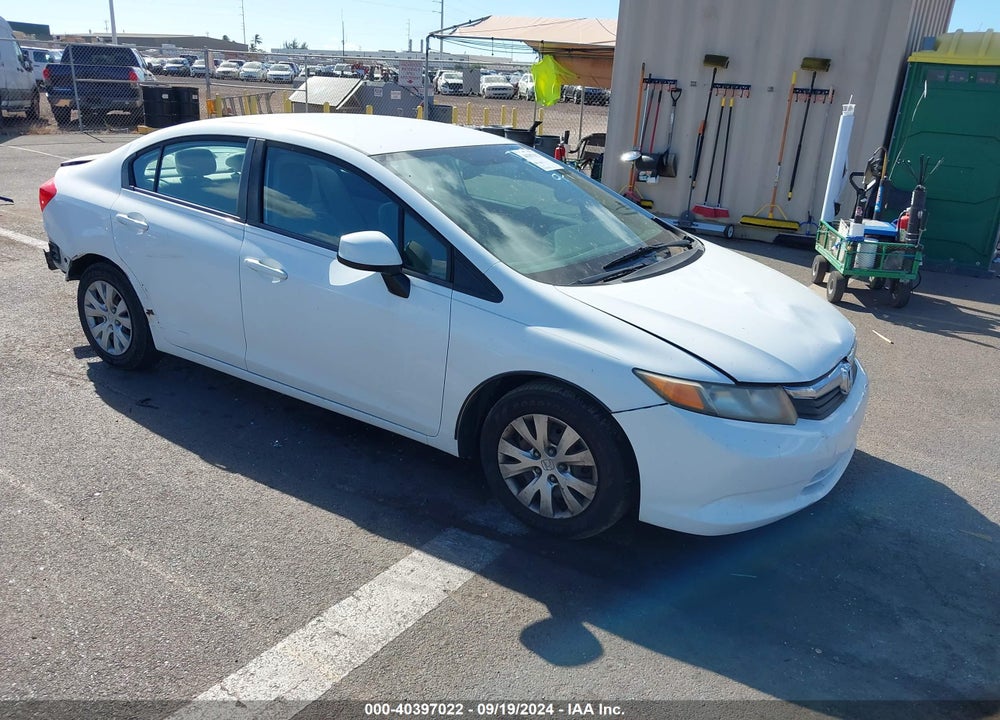 2012 HONDA CIVIC LX VIN: 2HGFB2F53CH333605