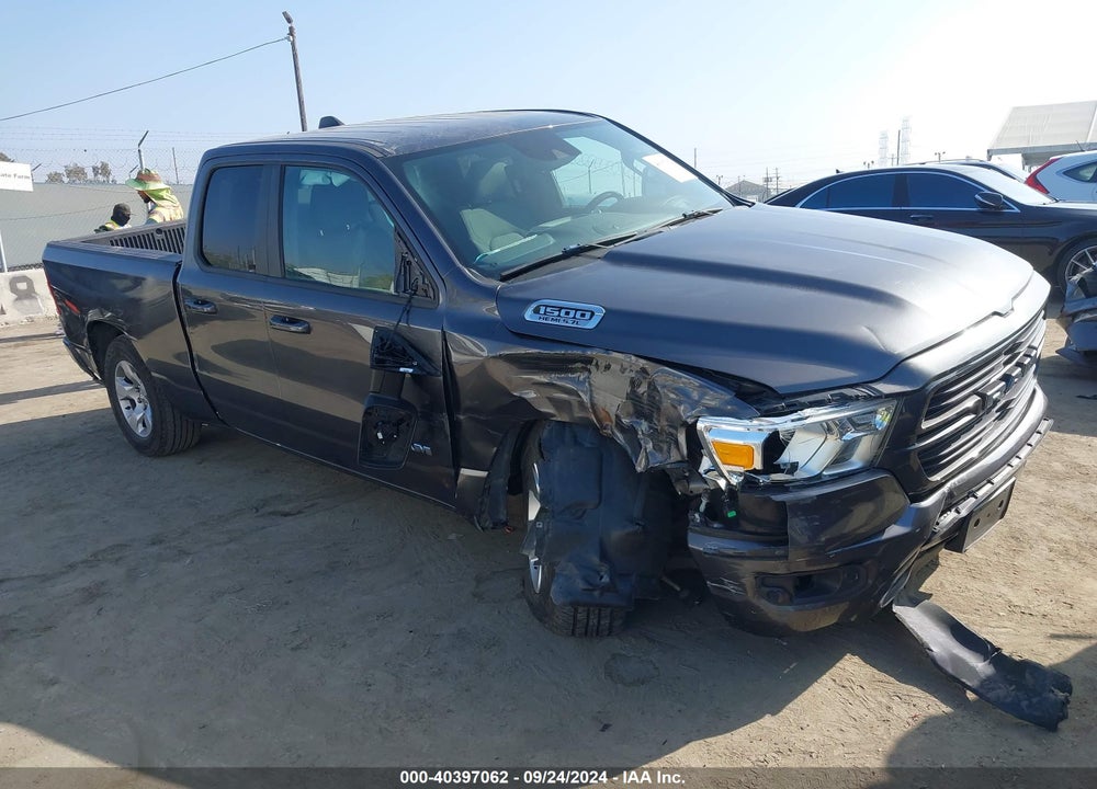 2021 RAM 1500 BIG HORN QUAD CAB 4X2 6'4 BOX VIN: 1C6RREBT0MN801464