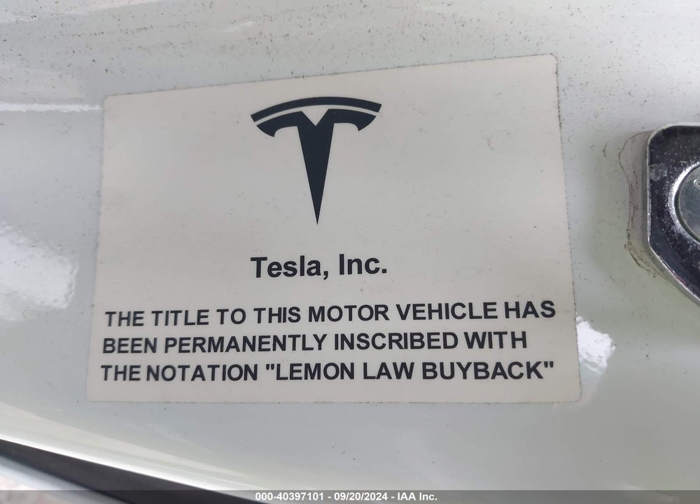 2020 TESLA MODEL X PERFORMANCE DUAL MOTOR ALL-WHEEL DRIVE VIN: 5YJXCBE40LF304156