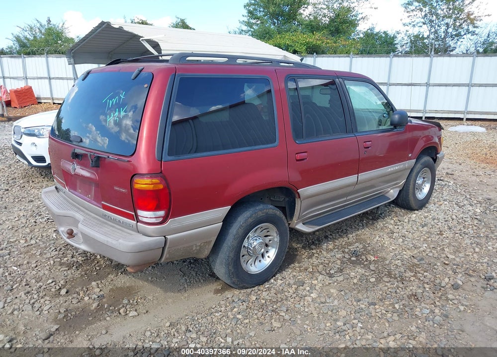 2000 MERCURY MOUNTAINEER VIN: 4M2ZU66P2YUJ14227