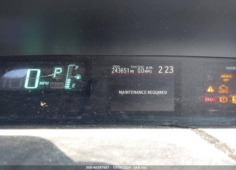 2013 TOYOTA PRIUS C TWO VIN: JTDKDTB38D1536698