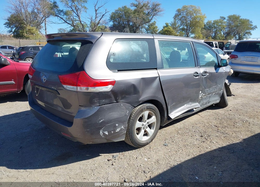 2011 TOYOTA SIENNA BASE V6 VIN: 5TDZK3DC9BS088019