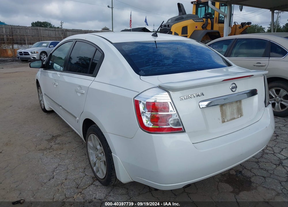 2012 NISSAN SENTRA 2.0 S VIN: 3N1AB6AP6CL708227