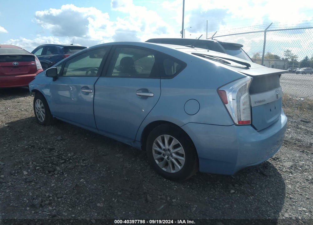 2012 TOYOTA PRIUS PLUG-IN VIN: JTDKN3DP6C3010652