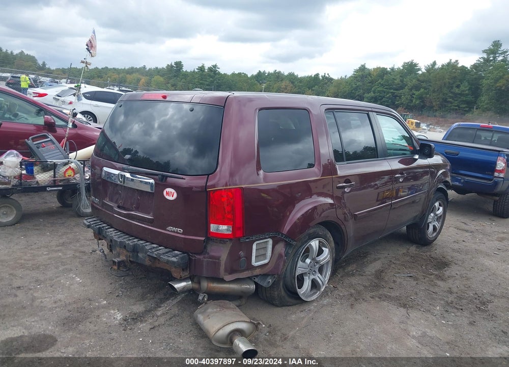 2013 HONDA PILOT EX-L VIN: 5FNYF4H5XDB079208