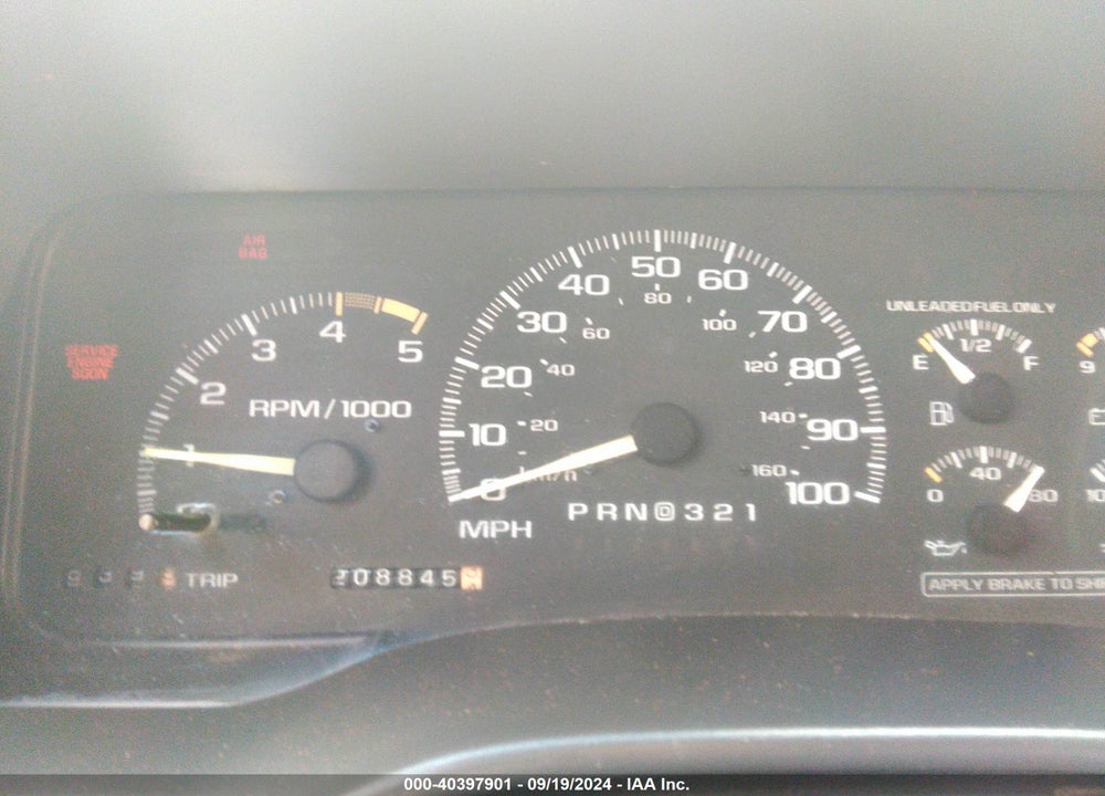 1998 GMC SIERRA 1500 SL WIDESIDE VIN: 2GTEK19R0W1502866