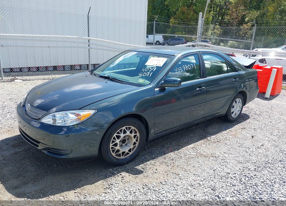2002 TOYOTA CAMRY LE VIN: 4T1BE32K72U554329