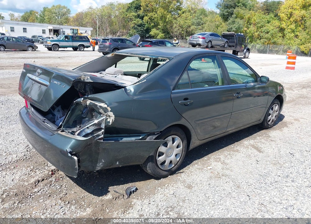 2002 TOYOTA CAMRY LE VIN: 4T1BE32K72U554329