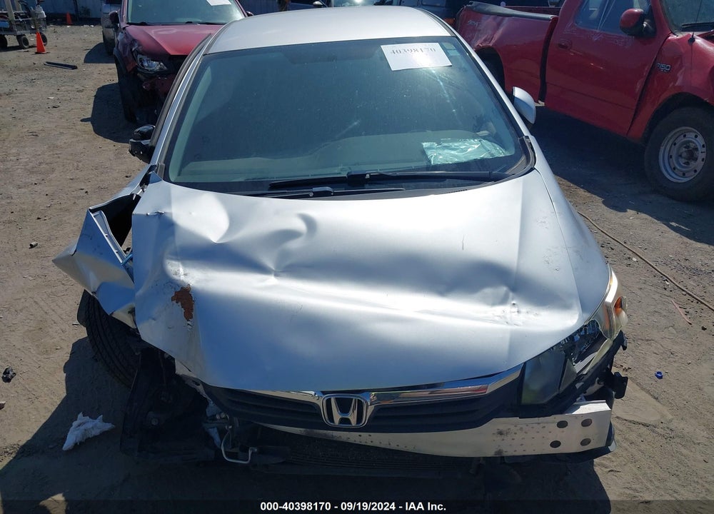 2012 HONDA CIVIC LX VIN: 19XFB2F57CE023449