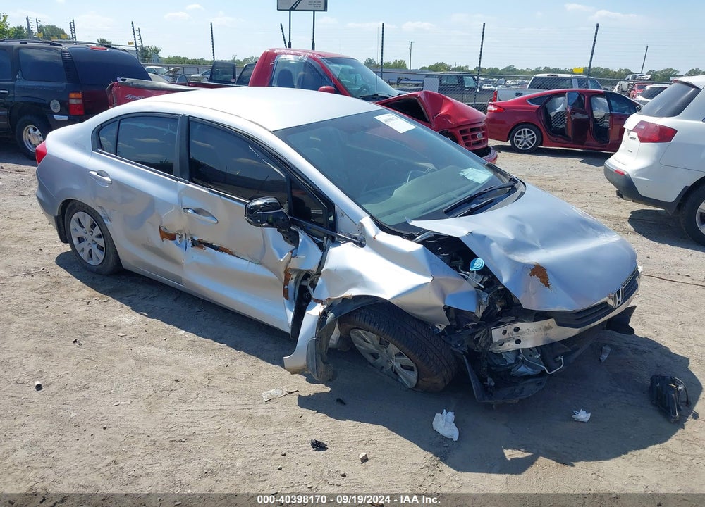 2012 HONDA CIVIC LX VIN: 19XFB2F57CE023449