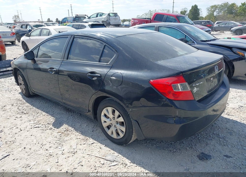 2012 HONDA CIVIC LX VIN: 19XFB2F55CE084038
