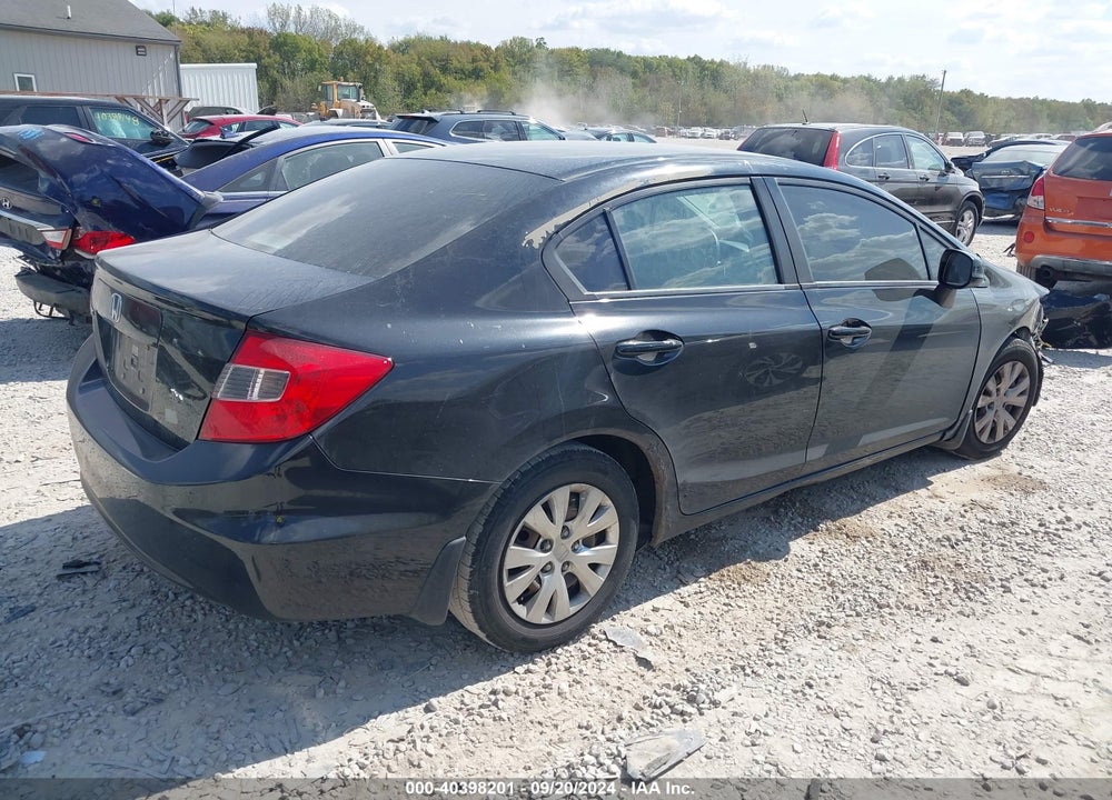 2012 HONDA CIVIC LX VIN: 19XFB2F55CE084038