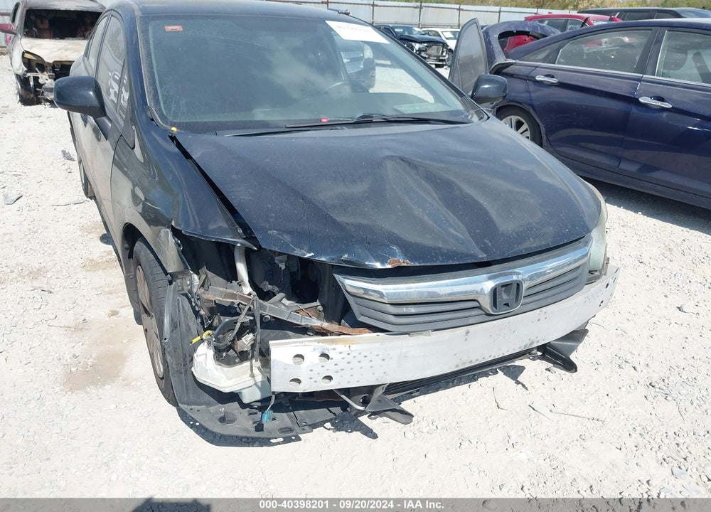 2012 HONDA CIVIC LX VIN: 19XFB2F55CE084038