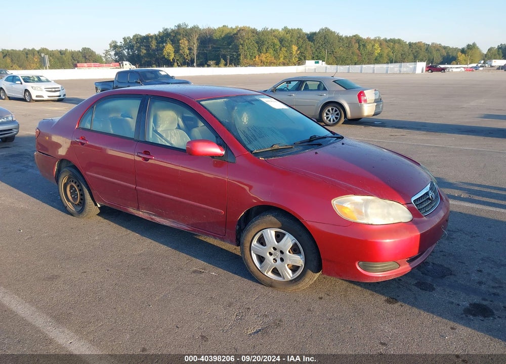 2008 TOYOTA COROLLA LE VIN: 2T1BR32E78C926955