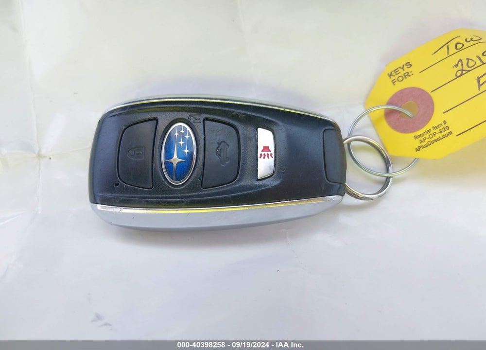 2019 SUBARU FORESTER PREMIUM VIN: JF2SKAGC5KH590582