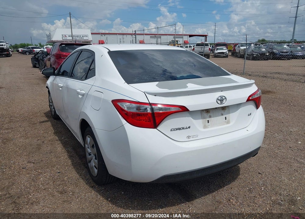 2016 TOYOTA COROLLA LE VIN: 5YFBURHE9GP409535