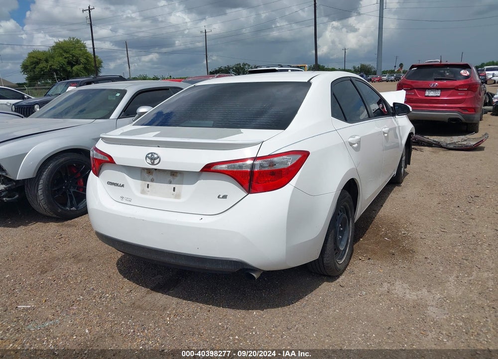 2016 TOYOTA COROLLA LE VIN: 5YFBURHE9GP409535
