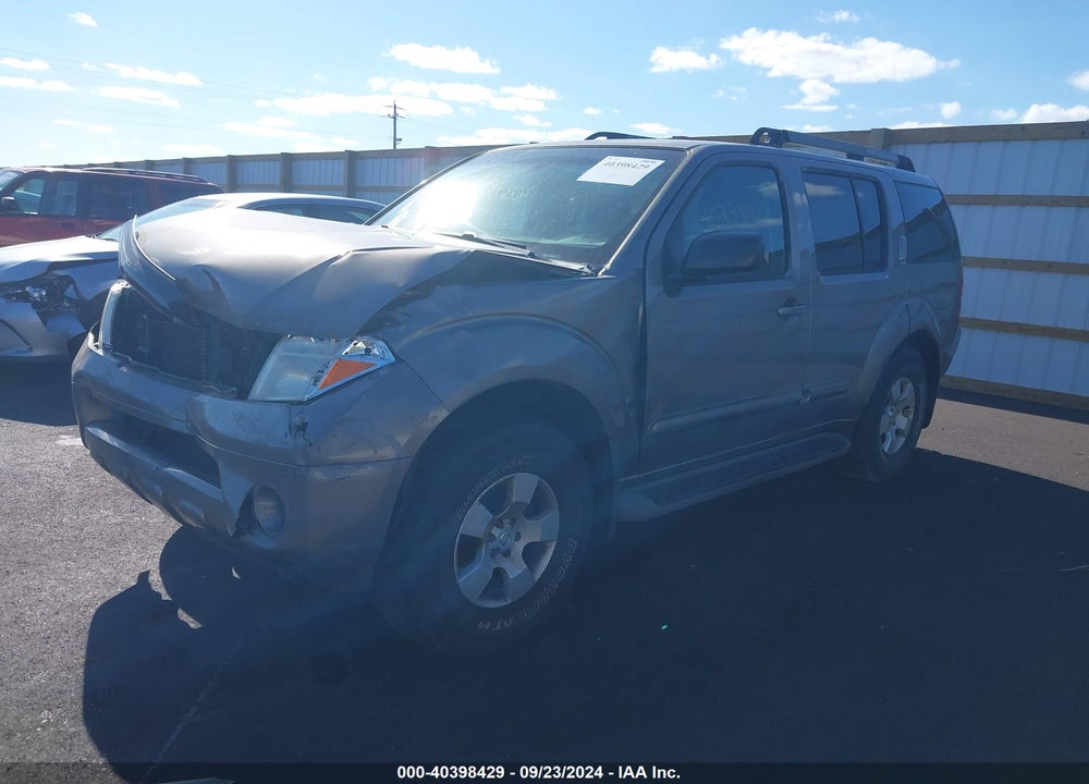 2005 NISSAN PATHFINDER XE VIN: 5N1AR18W95C751754