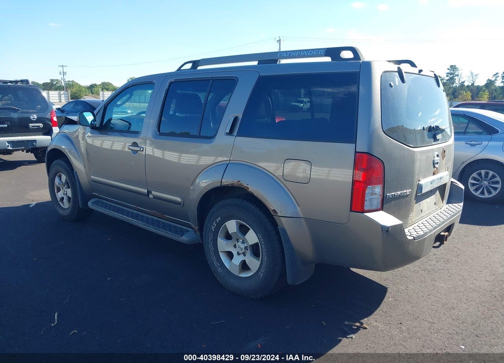 2005 NISSAN PATHFINDER XE VIN: 5N1AR18W95C751754