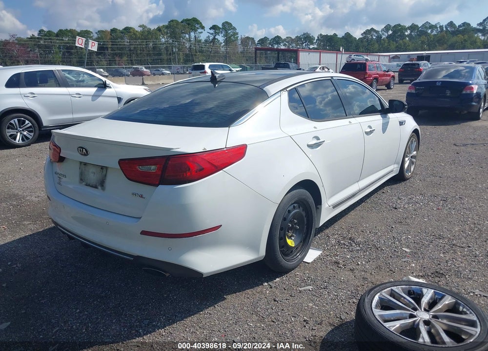 2015 KIA OPTIMA SXL TURBO VIN: 5XXGR4A66FG379852