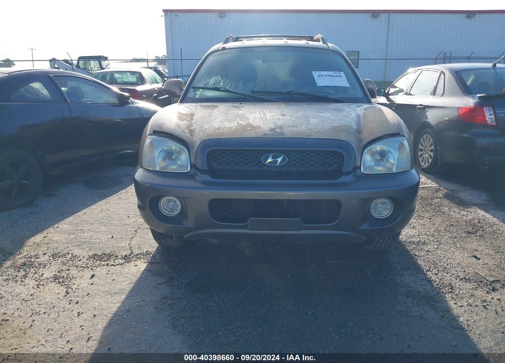 2004 HYUNDAI SANTA FE GLS VIN: KM8SC13D74U836824