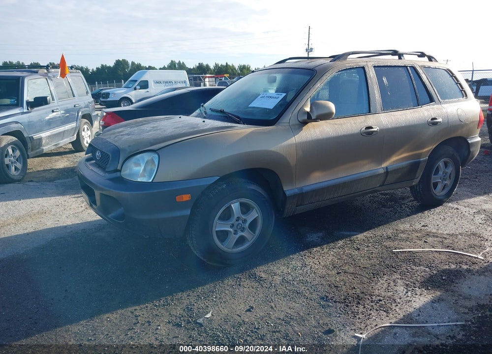 2004 HYUNDAI SANTA FE GLS VIN: KM8SC13D74U836824