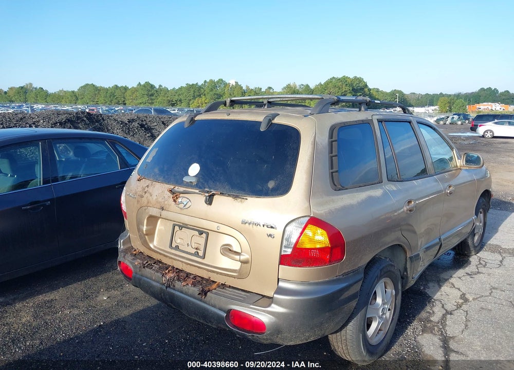 2004 HYUNDAI SANTA FE GLS VIN: KM8SC13D74U836824