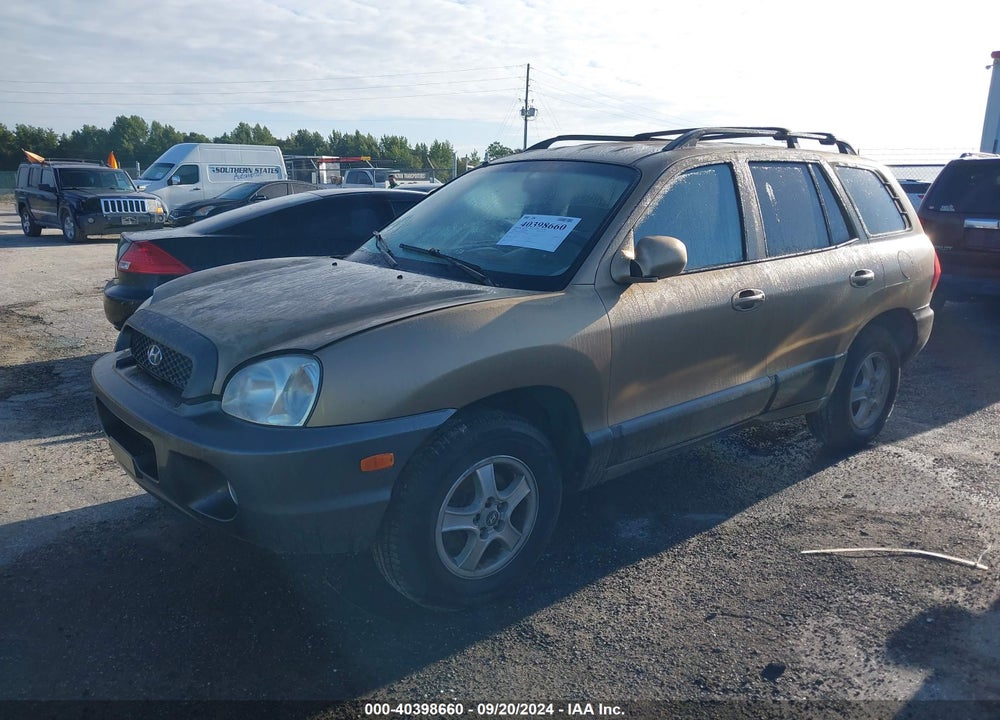 2004 HYUNDAI SANTA FE GLS VIN: KM8SC13D74U836824