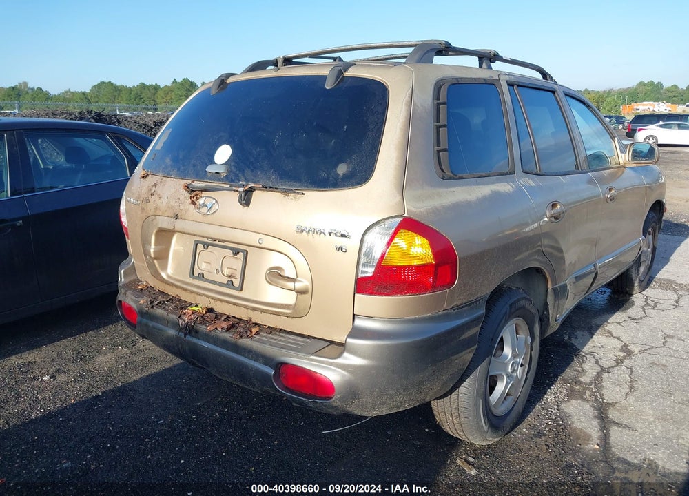 2004 HYUNDAI SANTA FE GLS VIN: KM8SC13D74U836824