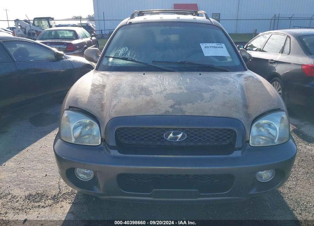 2004 HYUNDAI SANTA FE GLS VIN: KM8SC13D74U836824