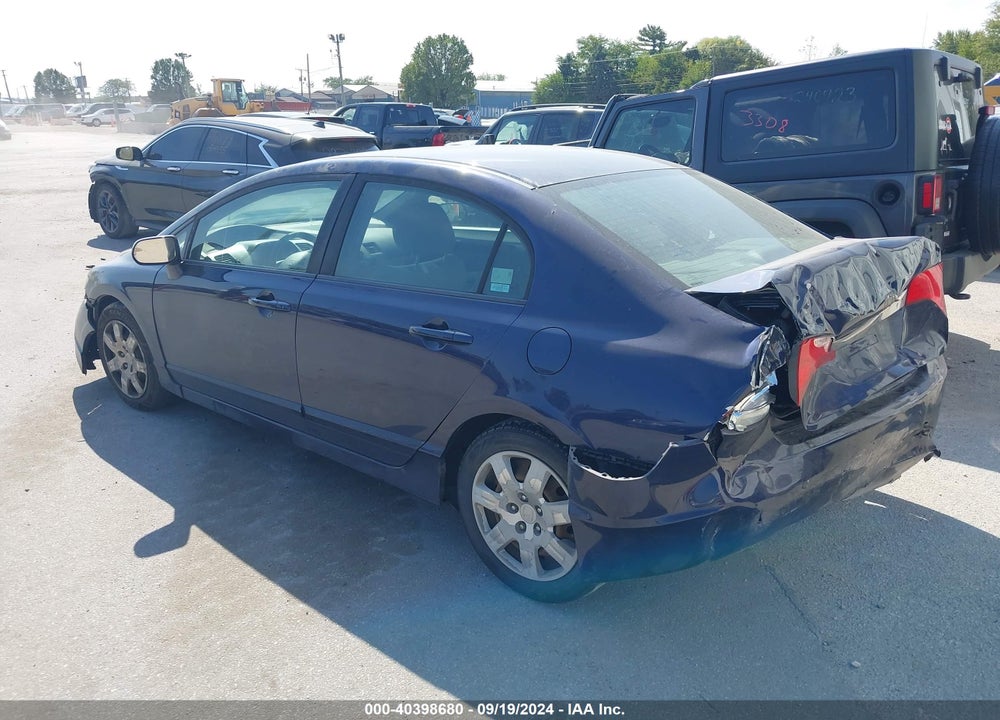2009 HONDA CIVIC LX VIN: 19XFA16529E006564
