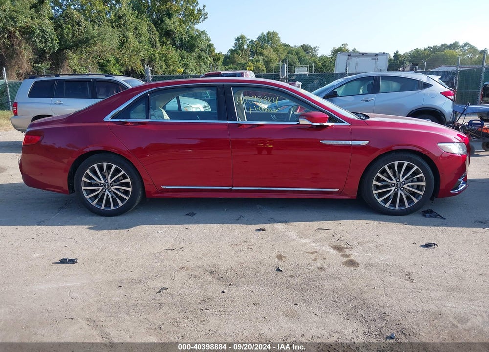 2017 LINCOLN CONTINENTAL SELECT VIN: 1LN6L9TP8H5605540