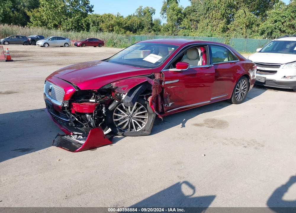 2017 LINCOLN CONTINENTAL SELECT VIN: 1LN6L9TP8H5605540