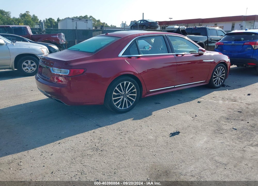 2017 LINCOLN CONTINENTAL SELECT VIN: 1LN6L9TP8H5605540