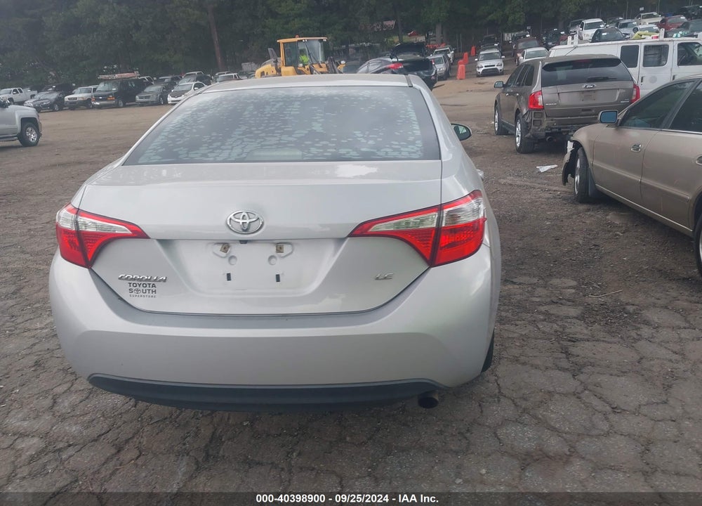 2015 TOYOTA COROLLA LE VIN: 2T1BURHEXFC244237