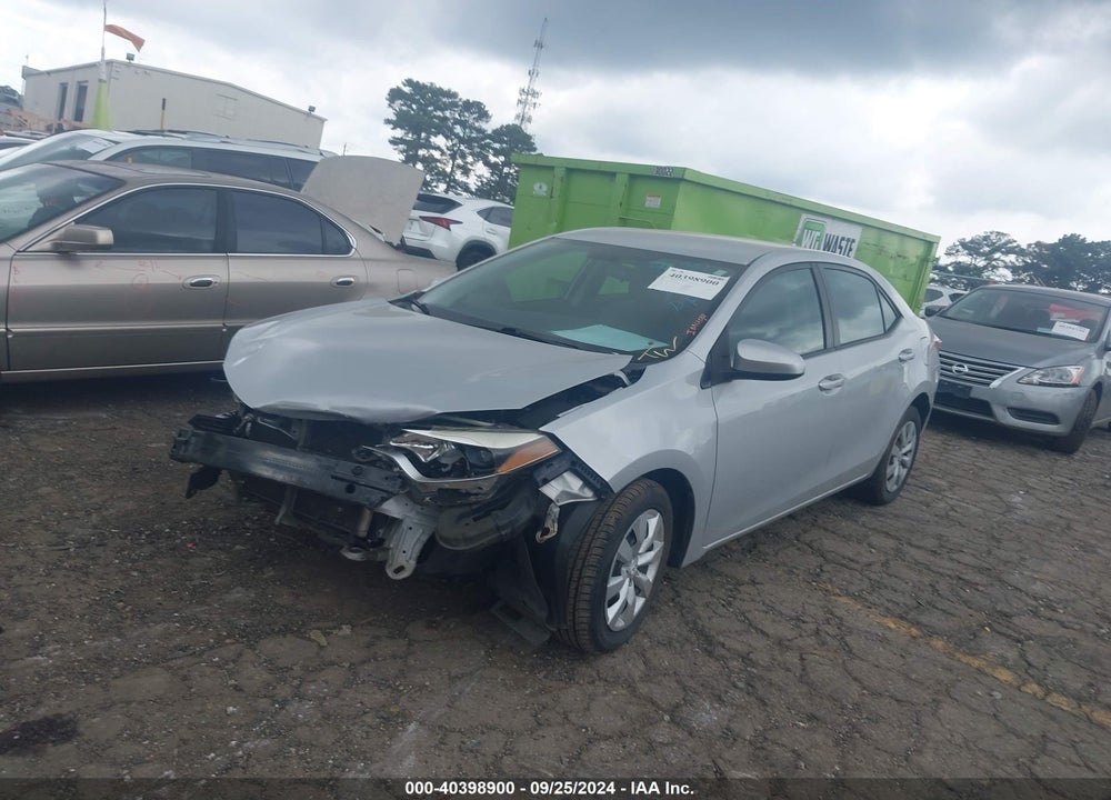 2015 TOYOTA COROLLA LE VIN: 2T1BURHEXFC244237