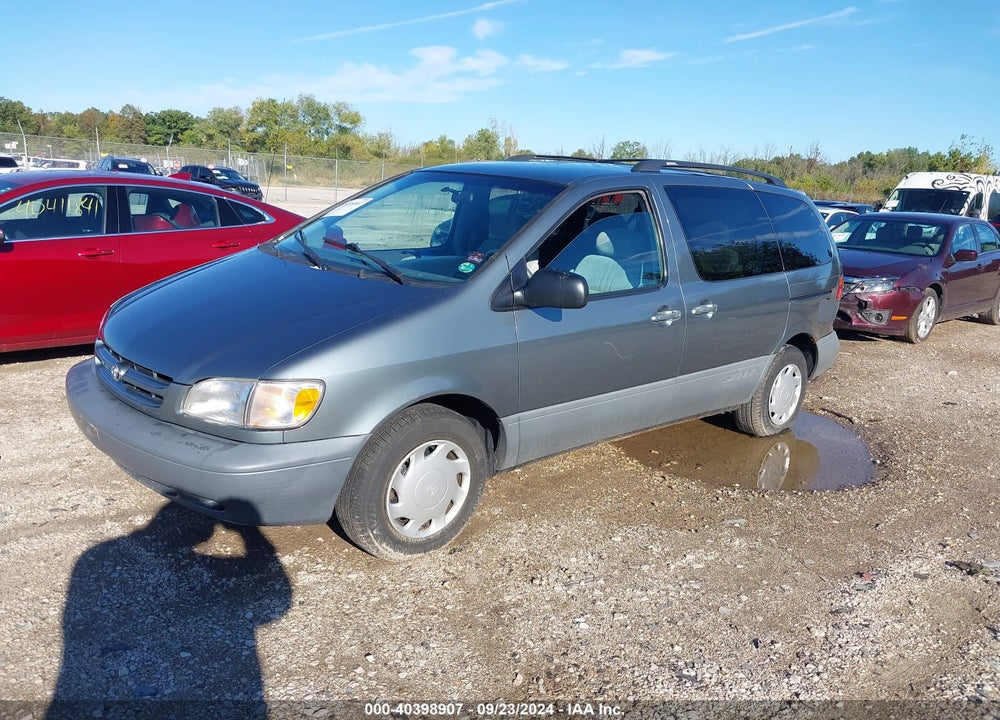 2000 TOYOTA SIENNA LE VIN: 4T3ZF13C4YU199563