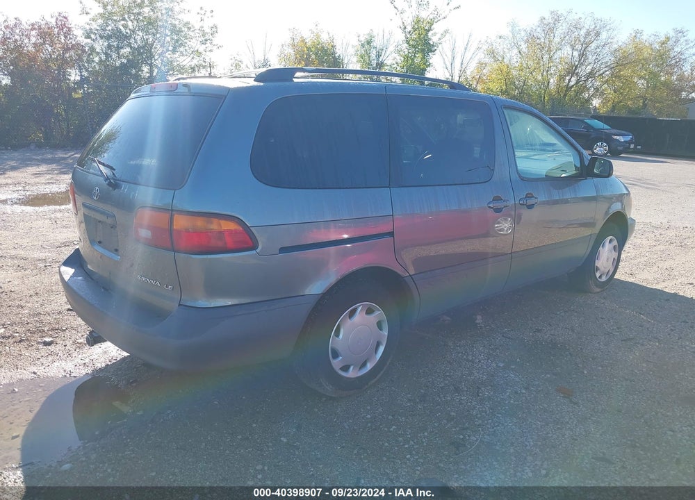 2000 TOYOTA SIENNA LE VIN: 4T3ZF13C4YU199563