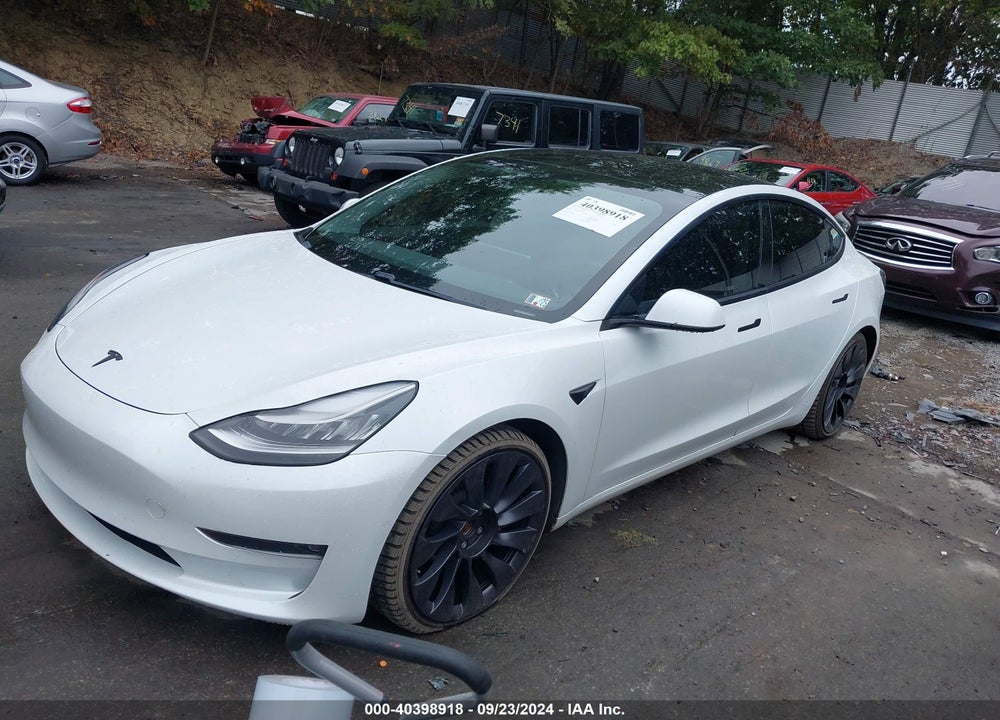 2021 TESLA MODEL 3 PERFORMANCE DUAL MOTOR ALL-WHEEL DRIVE VIN: 5YJ3E1EC6MF850875