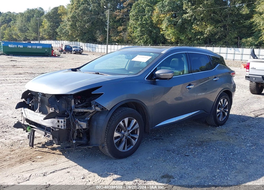 2015 NISSAN MURANO SL VIN: 5N1AZ2MG3FN205607