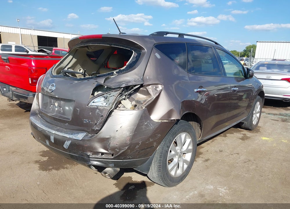 2011 NISSAN MURANO SL VIN: JN8AZ1MU7BW062979