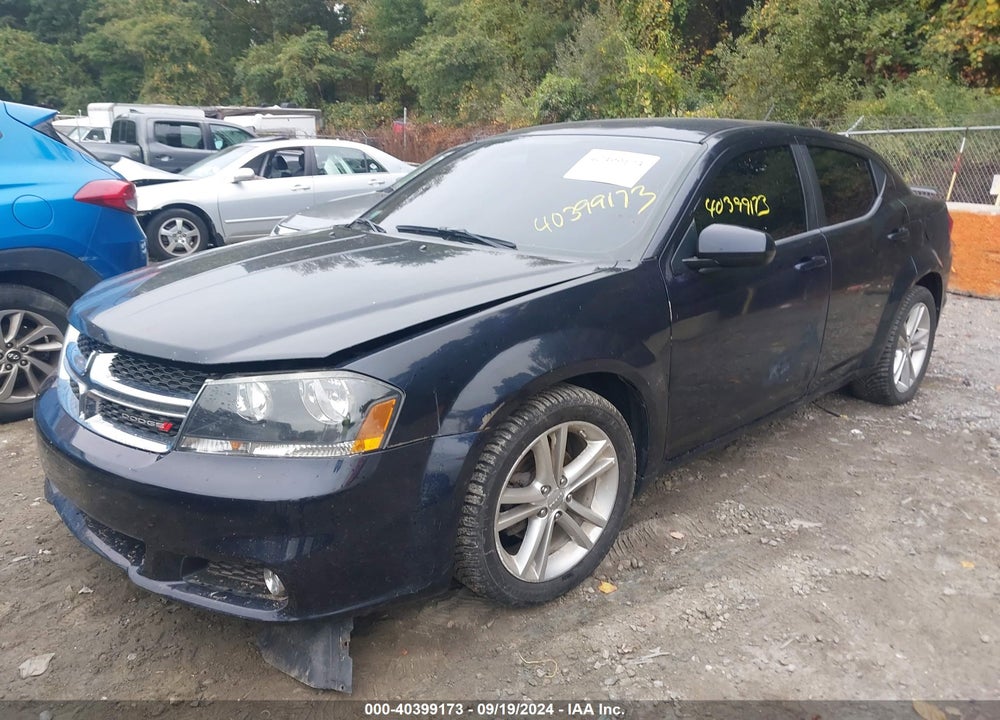 2011 DODGE AVENGER MAINSTREET VIN: 1B3BD1FG2BN574663