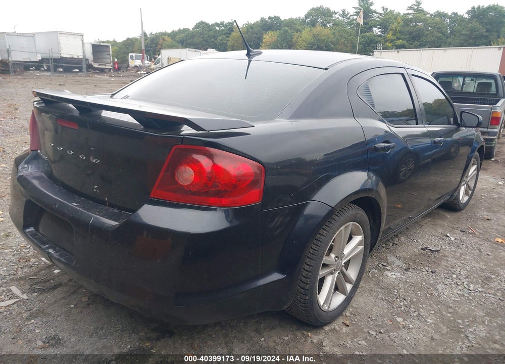 2011 DODGE AVENGER MAINSTREET VIN: 1B3BD1FG2BN574663