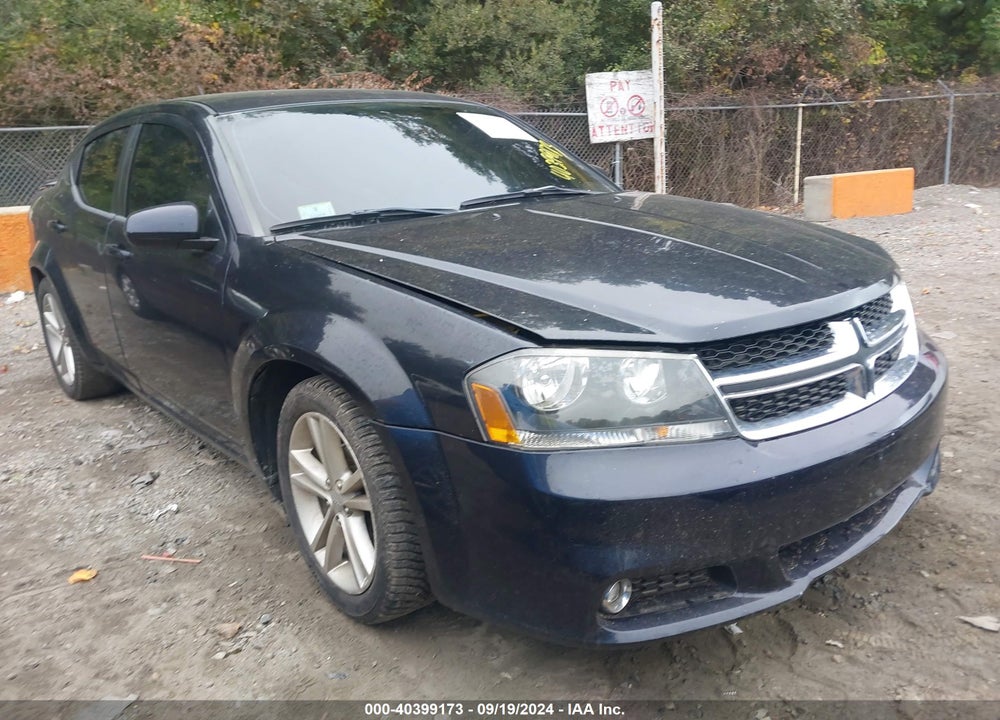 2011 DODGE AVENGER MAINSTREET VIN: 1B3BD1FG2BN574663