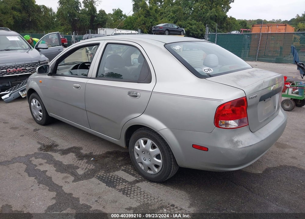 2004 CHEVROLET AVEO VIN: KL1TD52674B221869
