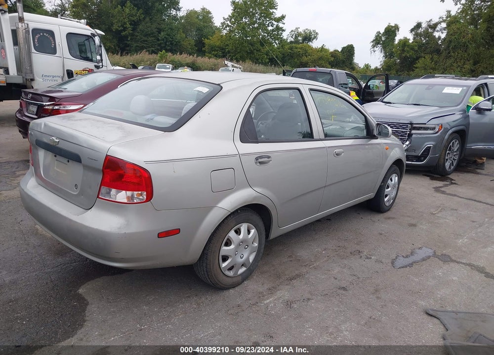 2004 CHEVROLET AVEO VIN: KL1TD52674B221869
