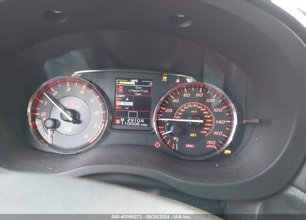 2015 SUBARU WRX STI LIMITED VIN: JF1VA2U67F9800446