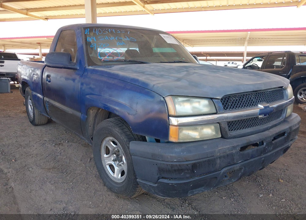 2004 CHEVROLET SILVERADO 1500 WORK TRUCK VIN: 1GCEC14X34Z233494