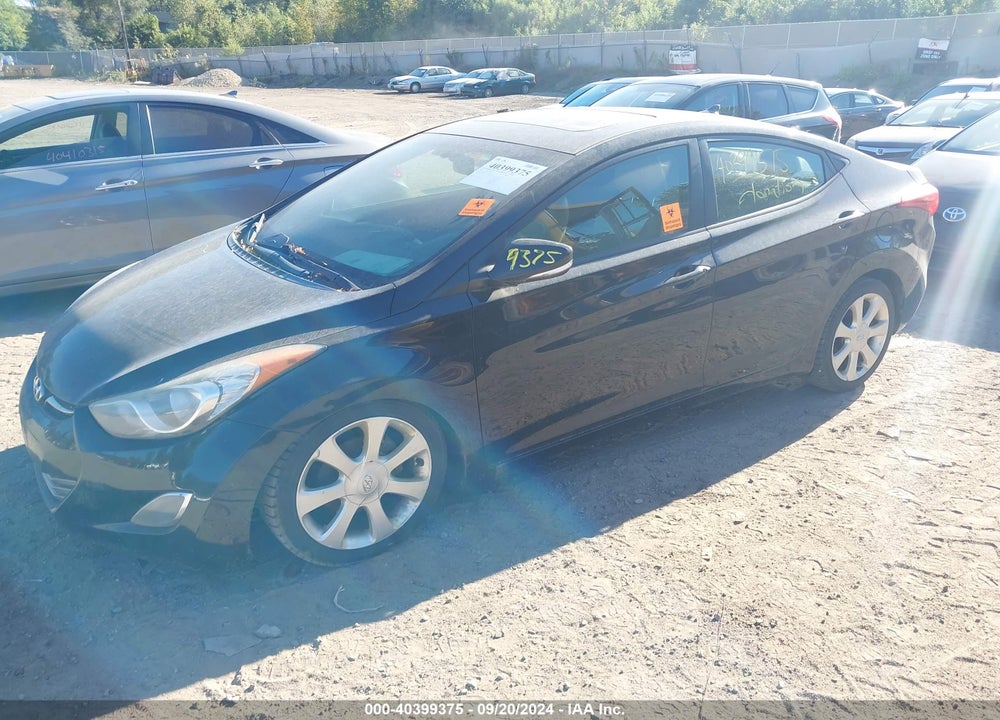 2012 HYUNDAI ELANTRA LIMITED VIN: 5NPDH4AE6CH100977