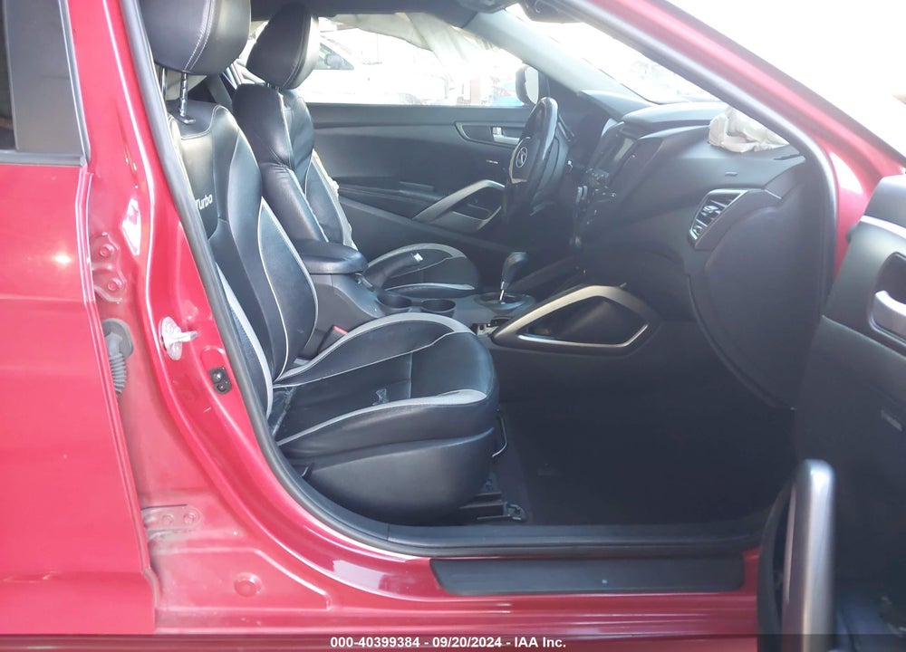 2014 HYUNDAI VELOSTER TURBO W/BLACK VIN: KMHTC6AE6EU184552